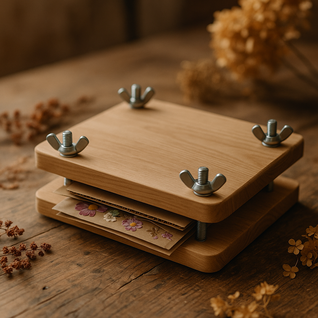 Capa do ebook Manual Prático: Como Fabricar sua Prensa de Flores
